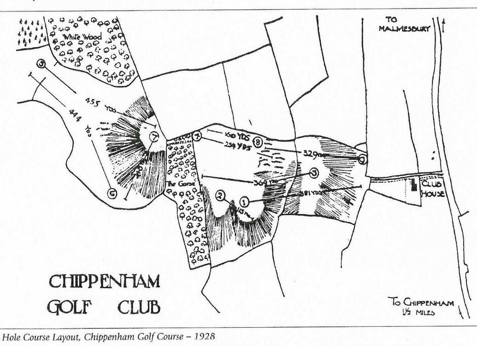 Historic Chippenham Golf Club Map