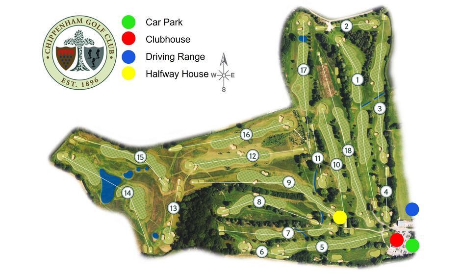 Chippenham Golf Course Map